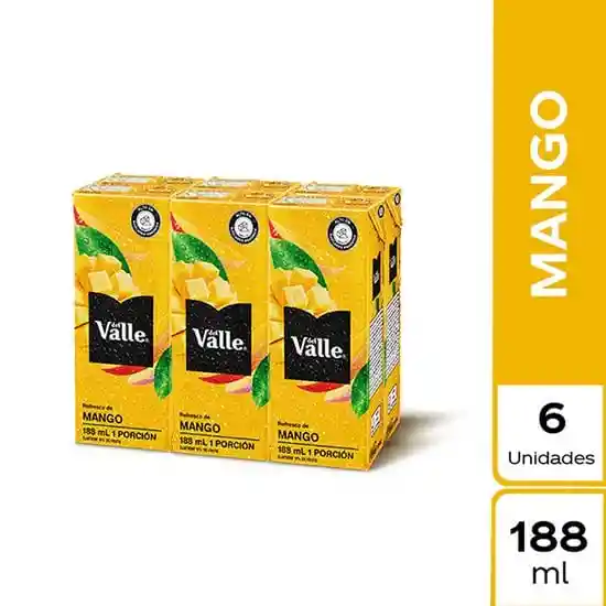 Del Valle Tetrapack, Jugo De Caja Mango Six Pack 188 Ml