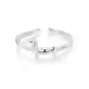 Anillo Ajustable Mujer Perro Hueso Salchicha Dachshund En Plata