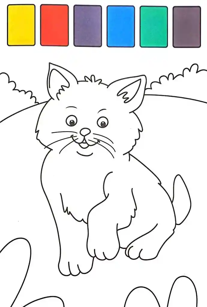 Libro De Manualidades Pintar Con Agua Mascotas Para Niños Niñas