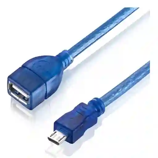 Cable Usb A Usb V8 Mini Usb Blindado De 3 Metros | Azul