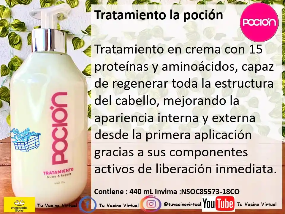 Mascarilla Ancestral, Tratamiento Acondicionador Y Oleo Brillo Infinito La Pocion