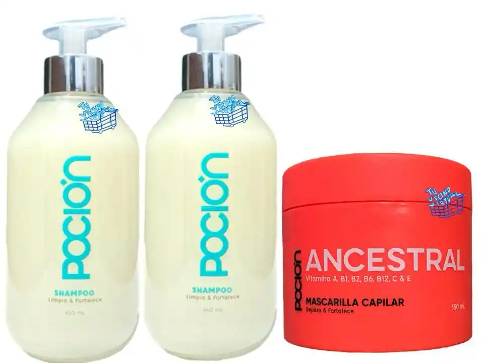 2 Shampoo Y 1 Mascarilla Ancestral La Pocion