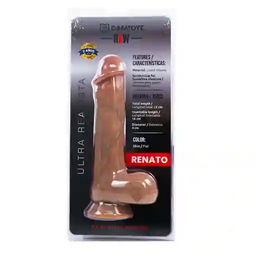 Dildo Ultrarealista Renato 22cm