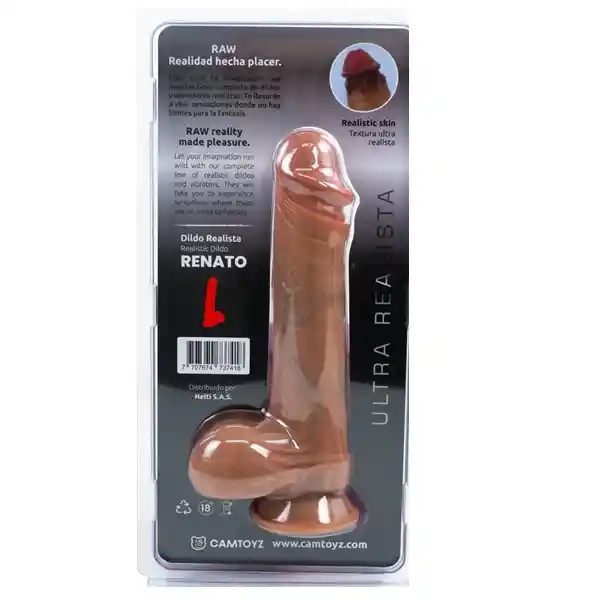 Dildo Ultrarealista Renato 22cm