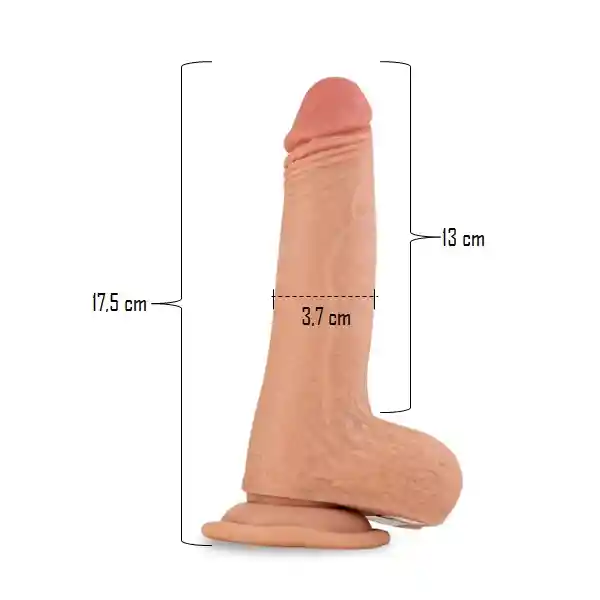 Dildo Ultrarealista Magnus 17.5cm