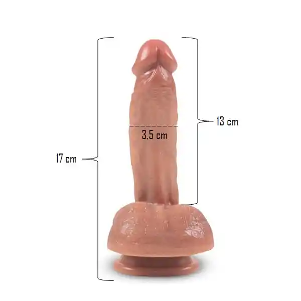Dildo Ultrarealista Dager 17.5cm
