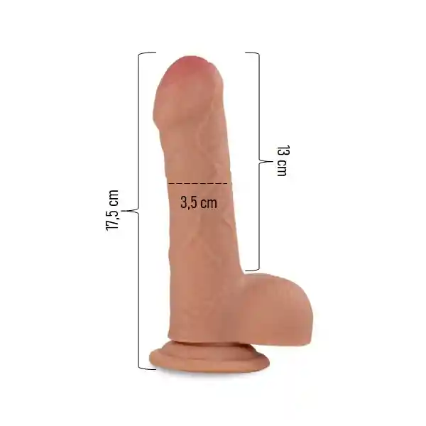 Dildo Ultrarealista Logan Prepucio 17.5cm