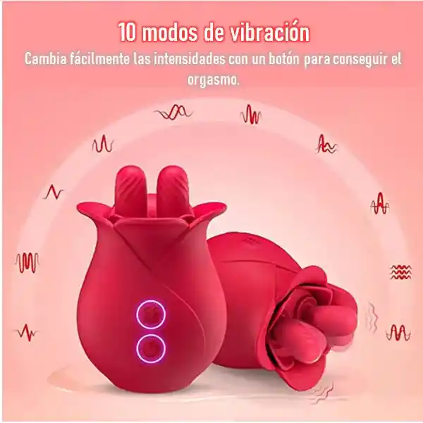 Vibrador Rosa Boom Tongue