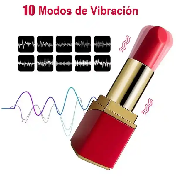 Vibrador Lapiz Labial Recargable