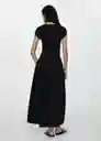 Vestido Valvin Negro Talla XS Mujer Mango