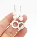 Aretes Colgantes De Plata Y Perlas