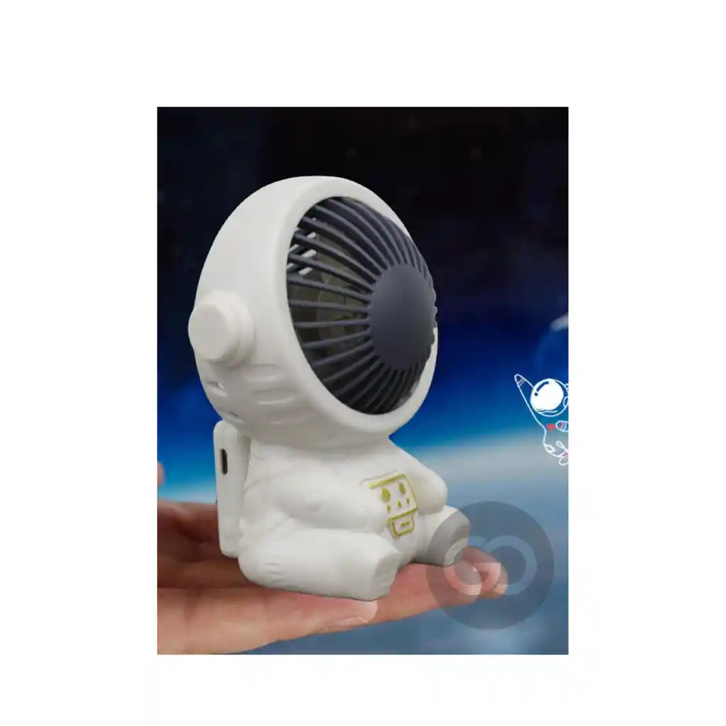 Mini Ventilador Astronauta Portátil Recargable