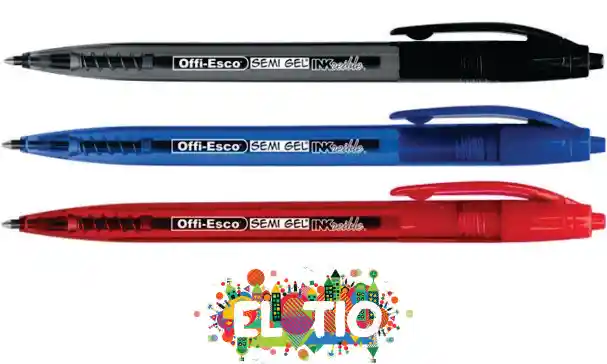 Esfero Boligrafo Semi Gel Retractil Surtidos Oe-047