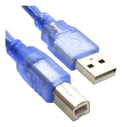 Cable De Impresora Usb A Usb Tipo B Blindado 5 Mts | Azul