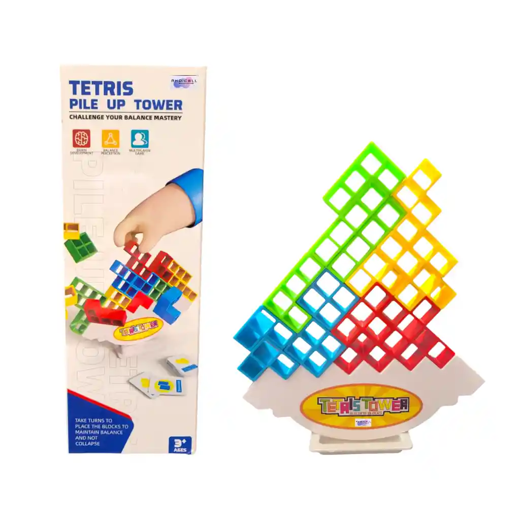 Juego Tetris Torre Bloques De Equilibrio Didáctico