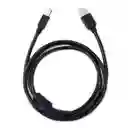 Cable De Impresora Usb A Usb Tipo B | Encauchado | 1.8 Mts