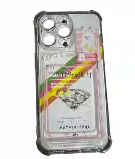 Funda Case Transparente Para Iphone 13 Pro Conejo