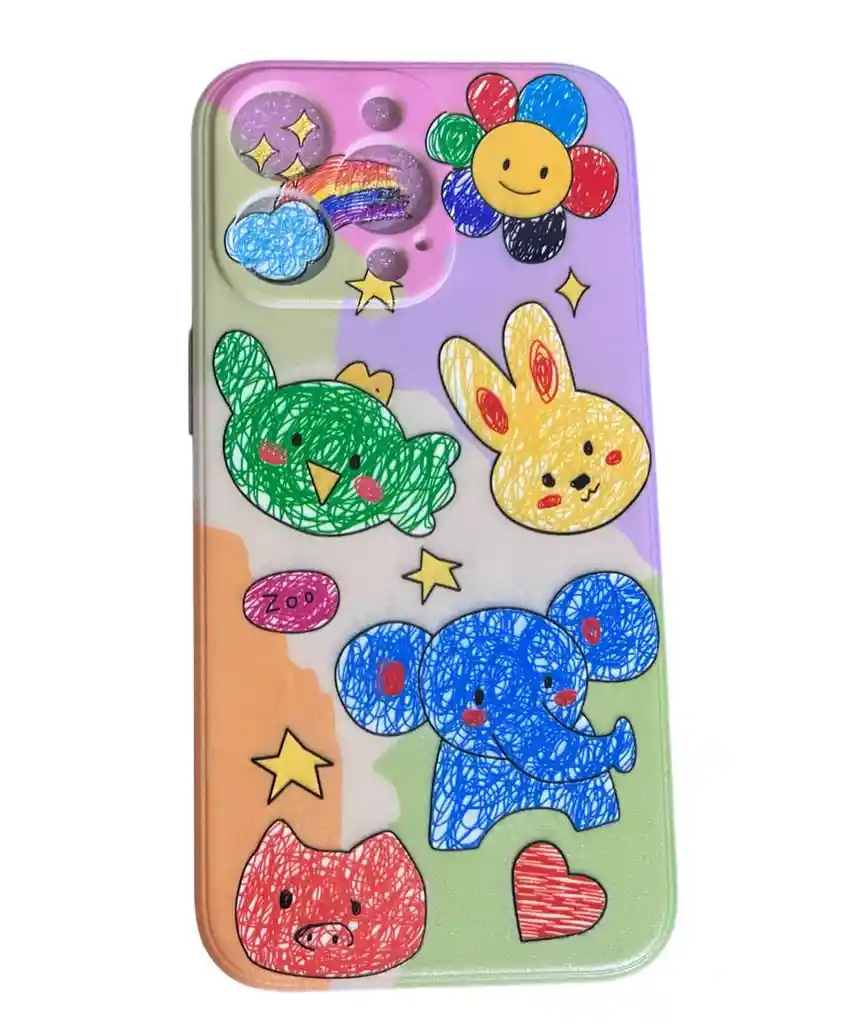 Funda Case Para Iphone 13 Pro Dibujos Coloridos