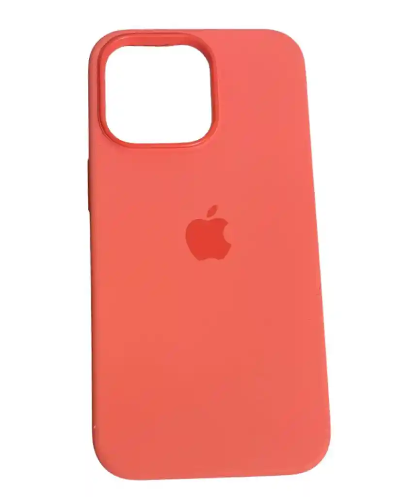 Funda Case Silicona Para Iphone 13 Pro Naranja Salmon