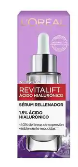 Revitalift Loreal Paris Acido Hialuronico Serum Facial Rellenador 1.5 Reduce Lineas De Expresion 30ml