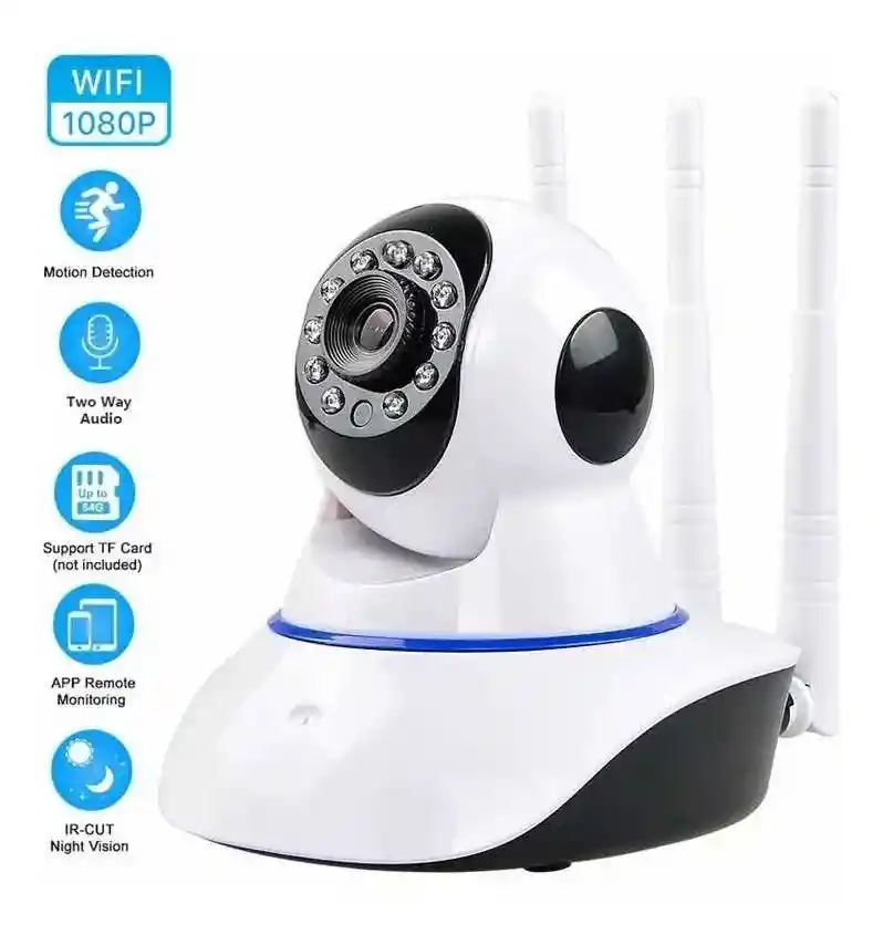 Cámara Ip Wifi 3 Antenas