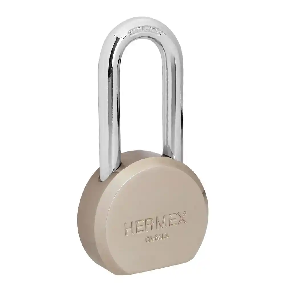 Candado Gancho Largo Reforzado 65 Mm Grande Hermex