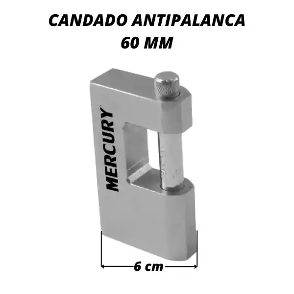 Candado Antipalanca 60 Mm Cuadrado Grande