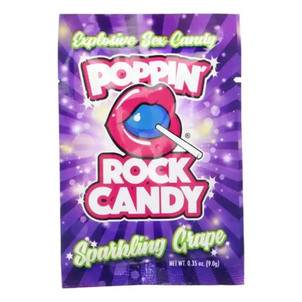 Saborizante Poppin Rock Candy Para Sexo Oral Sparkling Grape