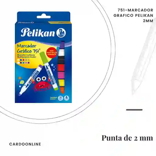 Marcador Grafico Pelikan 2mm