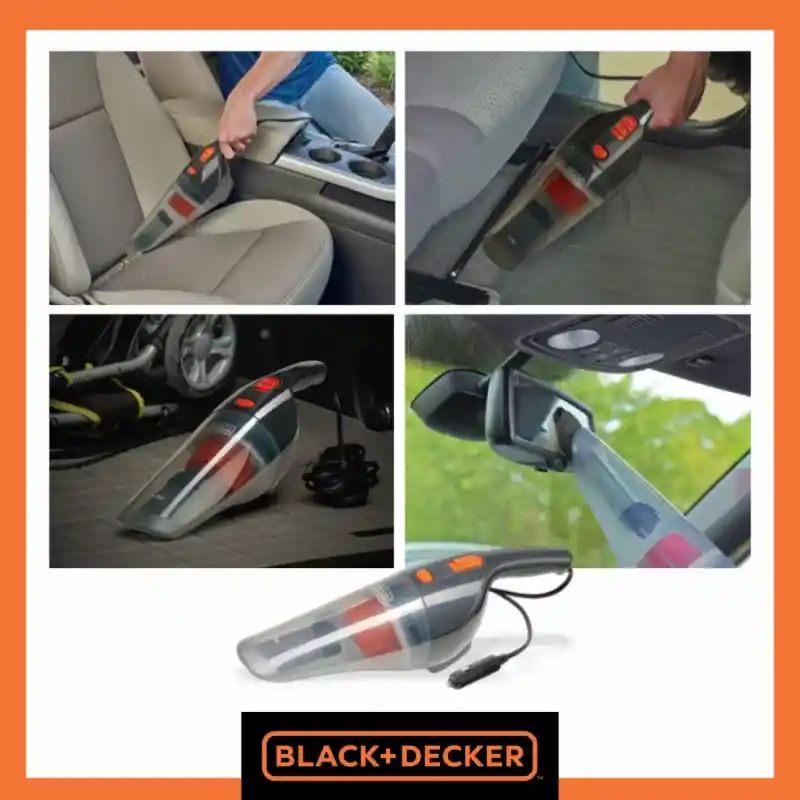 Black & Decker Aspiradora para Auto Negro Naranja 