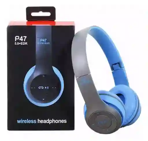 Audífonos Inalámbricos 5.0+edr P47 Azul