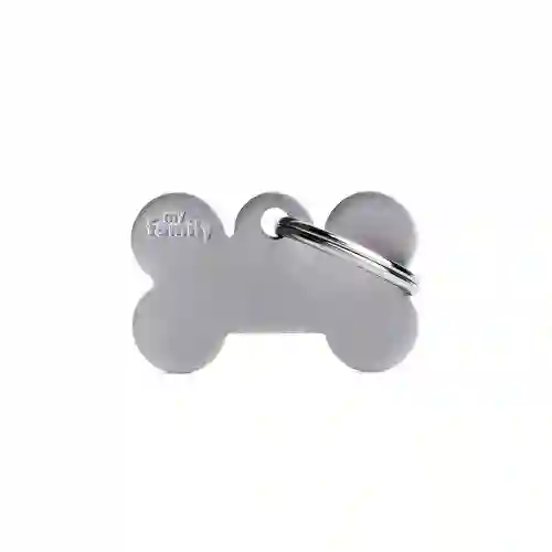 Placa Gris Hueso Pequeño Aluminio My Family