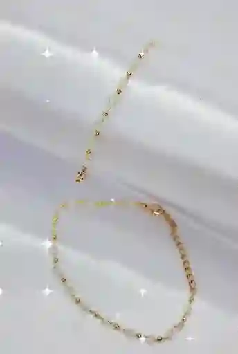 Manilla Dorada Con Cristales