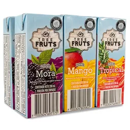 Tree Fruts Six Pack Refrescos Surtidos De Frutas