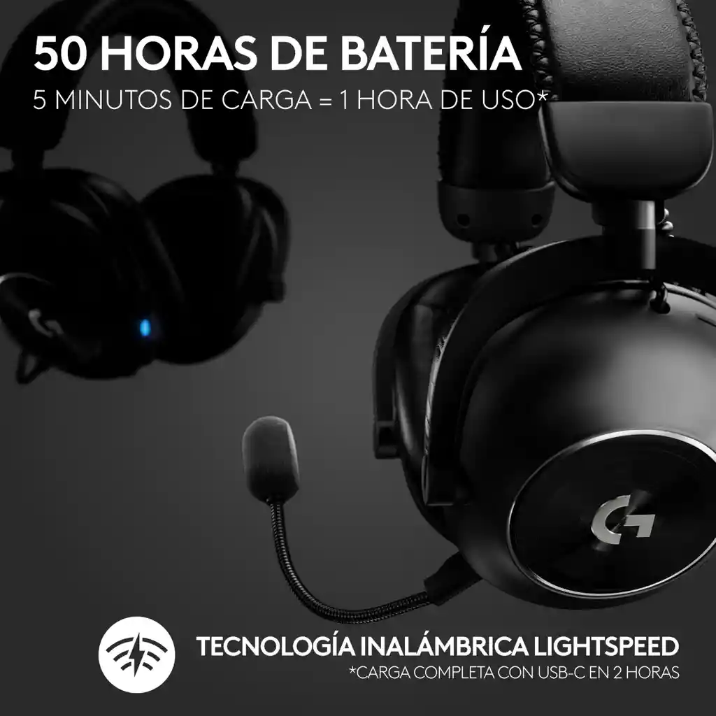 Diadema Gamer Logitech G Pro X 2 Lightspeed Bluetooth 35mm