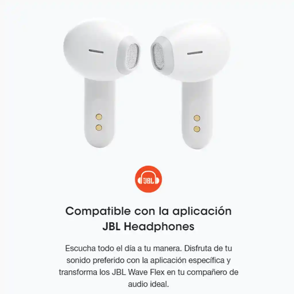 Jbl Wave Flex Auriculares Bluetooth Tws Deep Bass Wht