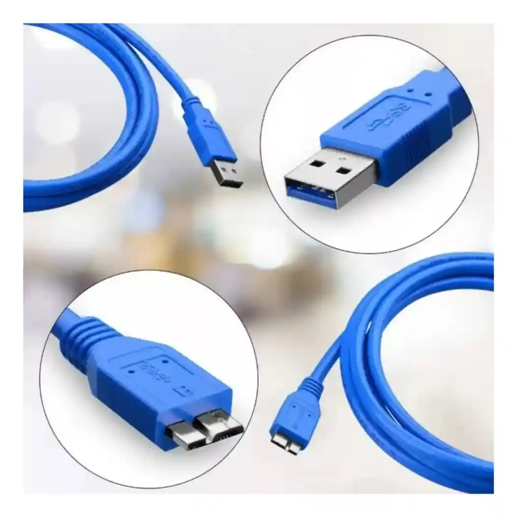 Cable Usb 3.0 Estandar A Micro B Datos Para Disco Duro Exter