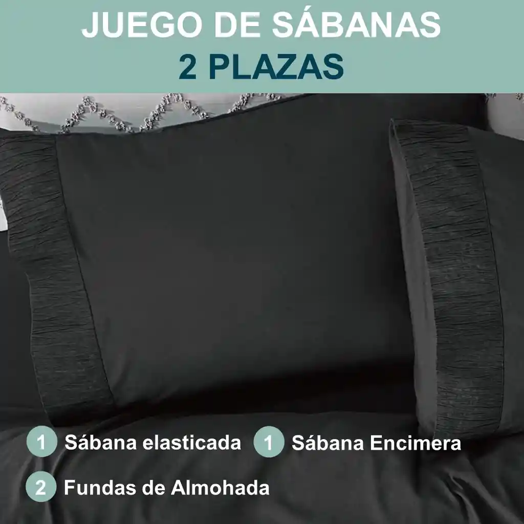 Sabanas King Hotel Suave 1800 Casatua + 2 Fundas Almohada