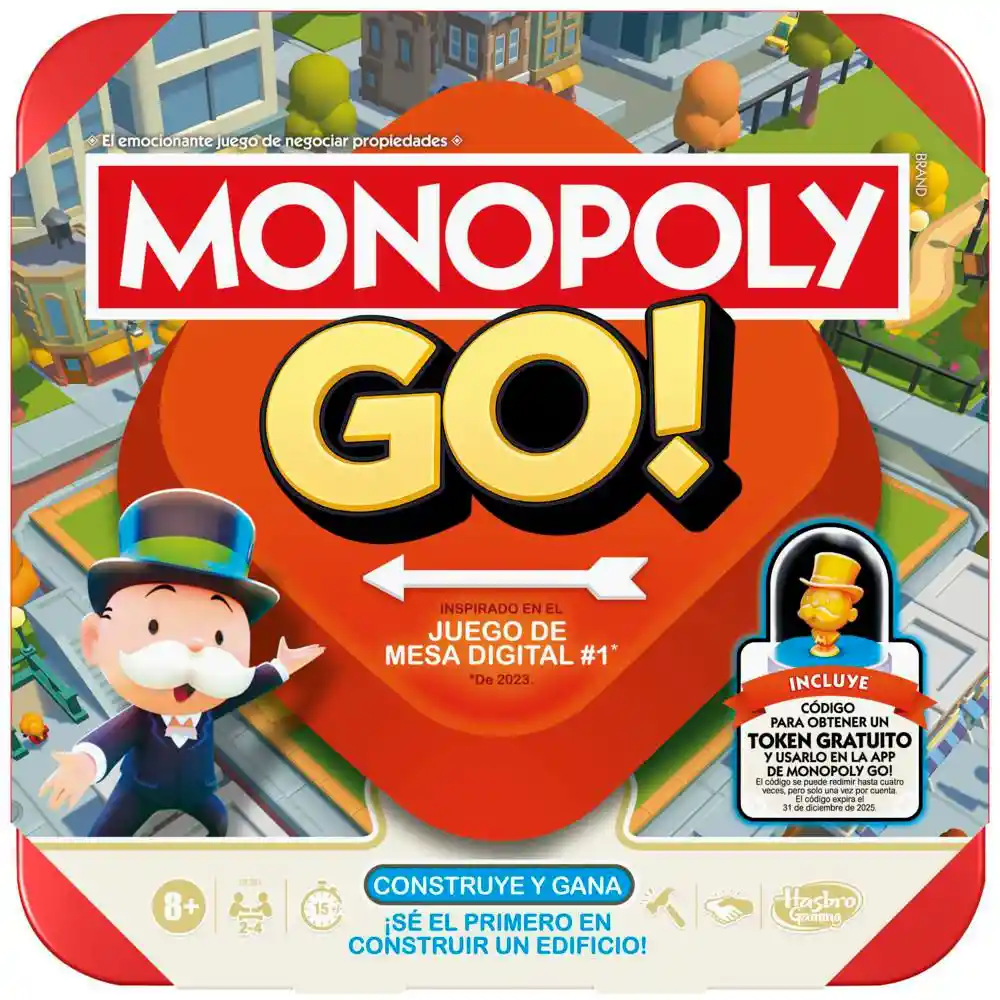 Hasbro Gaming Juego de Mesa Monopoly go