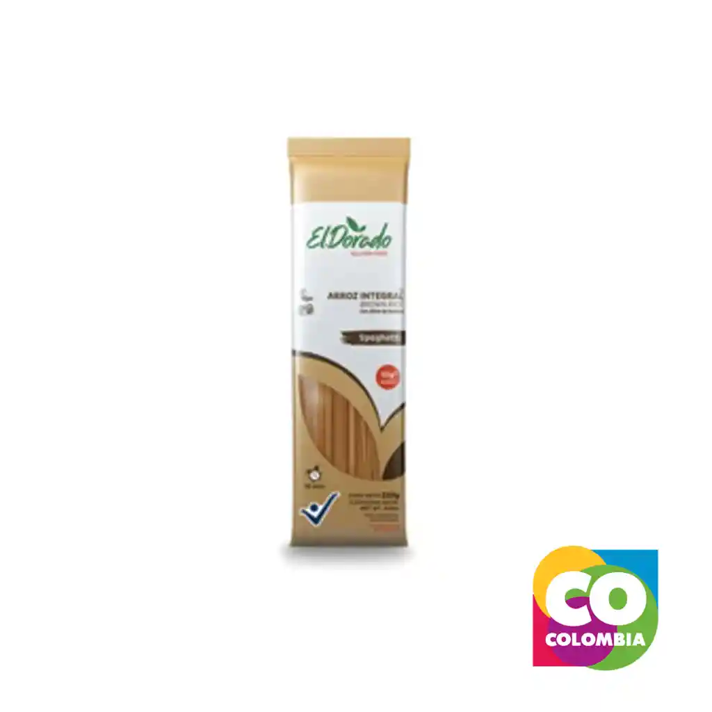 Pasta De Arroz Integral Spaghetti Marca El Dorado Embalaje De 1 Unidad Por 250g Stock Disponible De 36 Unidades