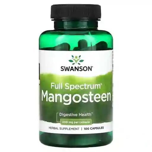 Swanson Mangosteen - Mangostino Full Spectro Para La Salud Digestiva 500 Mg - 100 Cápsulas