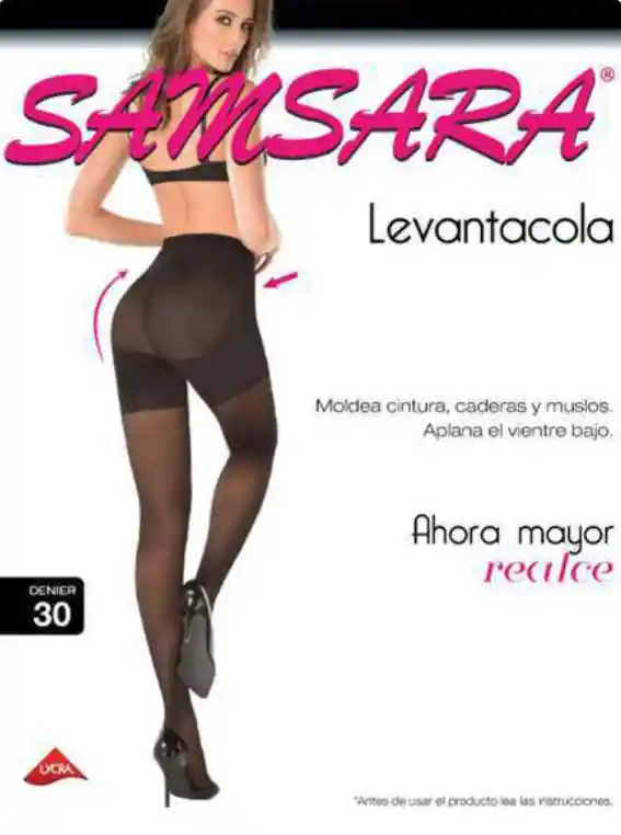 Medias Veladas Samsara Levantacola Color Negro Talla L