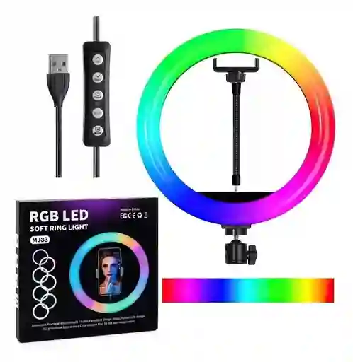 Aro De Luz Rgb 33cms