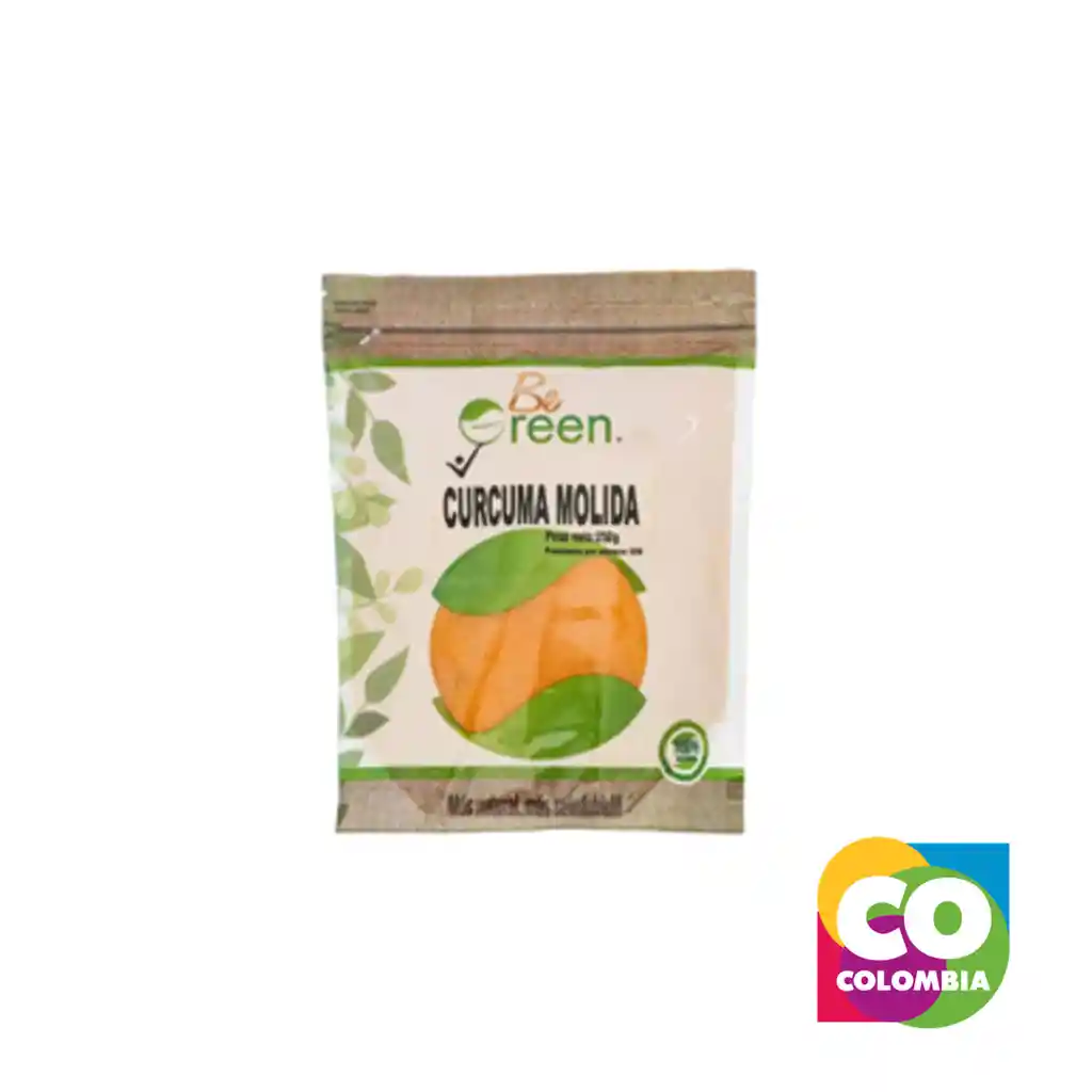 Cúrcuma Molida Marca Begreen Embalaje De 1 Unidad Por 250g