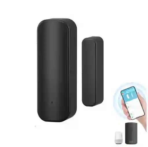 Sensor Seguridad Wifi Puerta Ventana Inteligente Domótica Negro