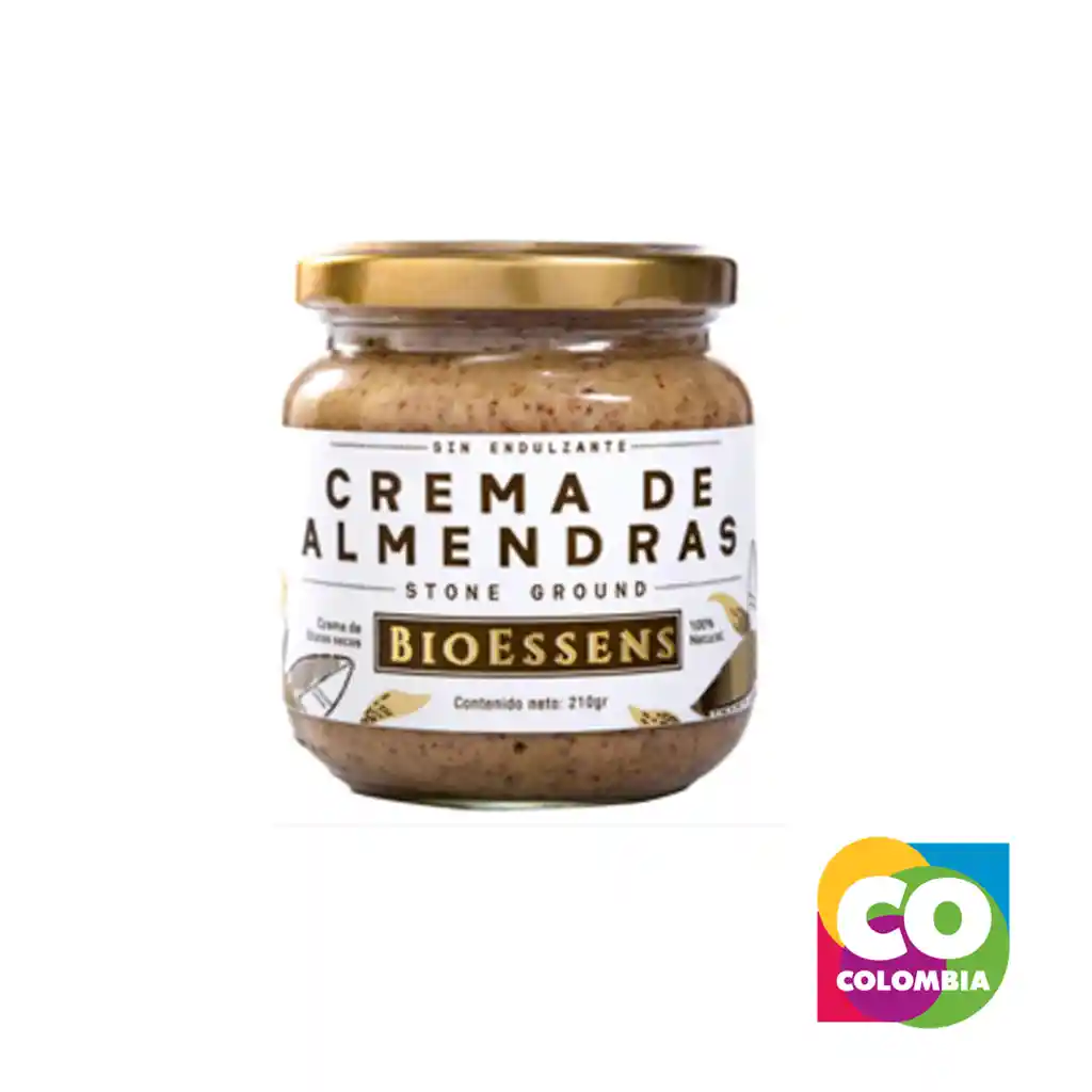 Crema De Almendras Marca Bio Essens Embalaje De 1 Unidad Por 210 Gr