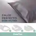 Funda Almohada Satin Tipo Seda Set X 3 Gris Oscuro 50x76cm