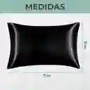 Funda Almohada Satin Tipo Seda Set X 3 Negro 50x76cm