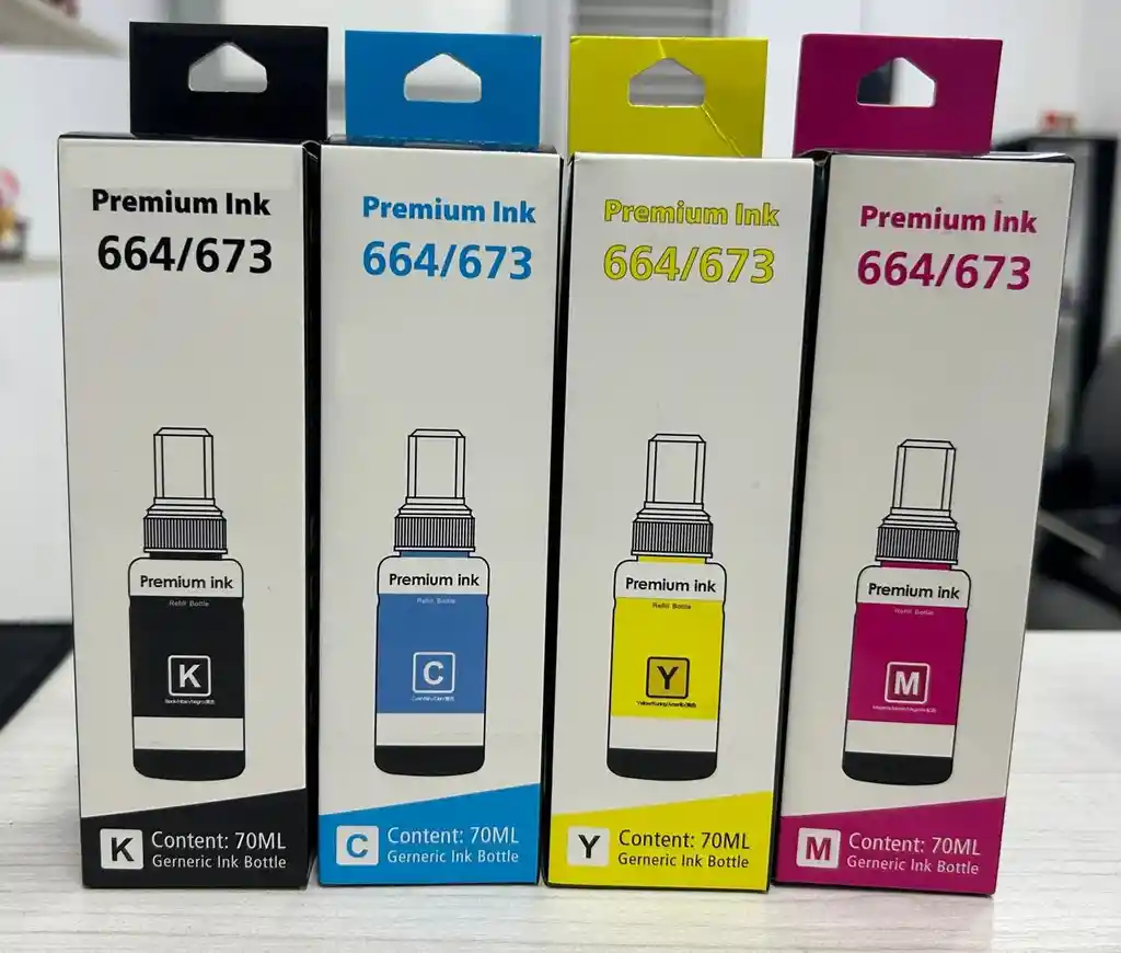 Kit De Tinta Compatible Para Impresora Epson De Recarga Continua Referencia 664/673 Homologada