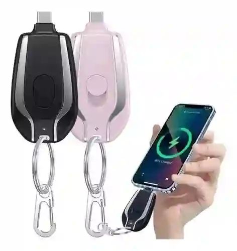 Llavero Cargador De Emergencia Portátil Tipo C Power Bank